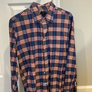 JCREW Men’s Large, slim fit, Summer Plaid